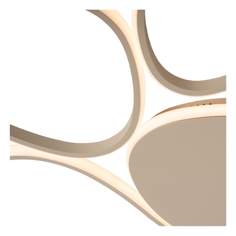 Lucide SAMLING - Flush ceiling light - LED Dim. - CCT - 1x72W 2700K/4000K - Taupe